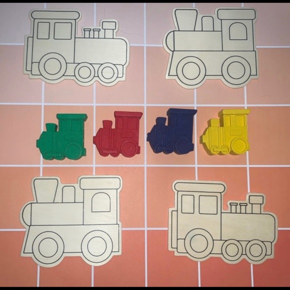 Train Coloring Sets - Picture 2 of 3